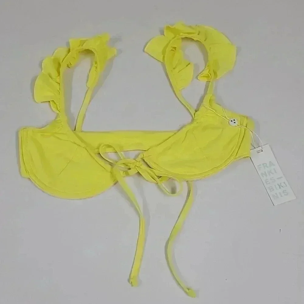 NWT FRANKIES BIKINIS Birdie Top